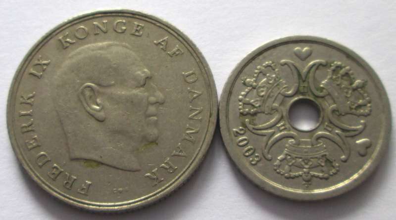 1 Krone Denmark 1962 + 2003