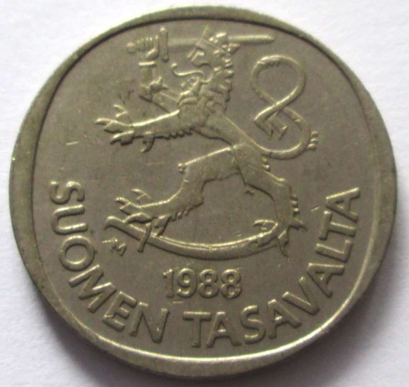1988 Finland 1 Markka