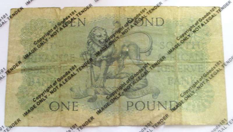 1954 One Pound Union of South Africa Serial Nr B179 913313