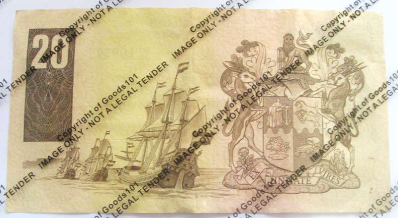 Twenty Rand Republic of South Africa Serial Nr D713 188577