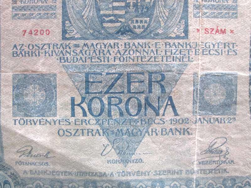 1000 Kronen German Austria Series 1262