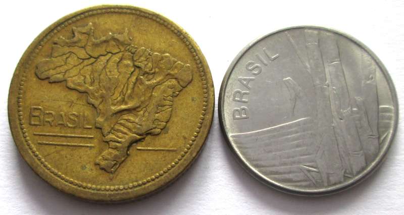 1 Cruzeiros Brasil 1946 + 1980