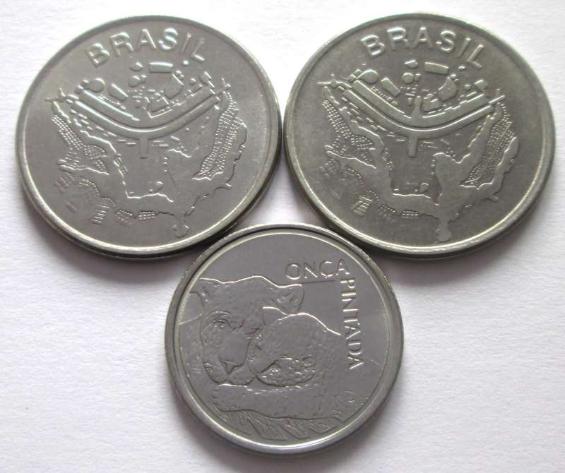 50 Cruzeiros Brasil 1983 + 1984 + 1993