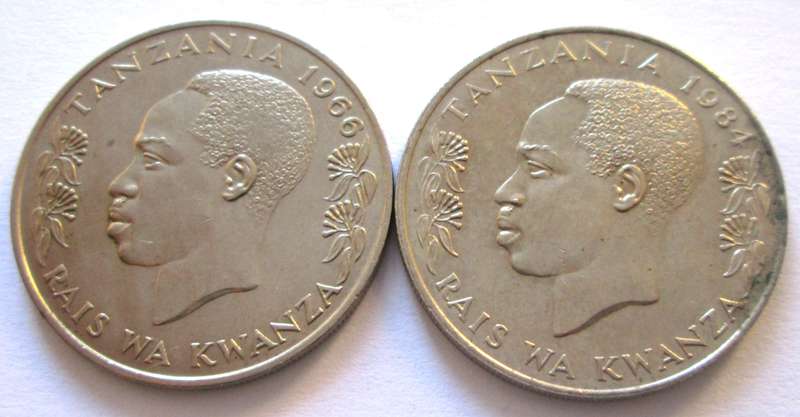 1 Shilingi Tanzania 1966 + 1984