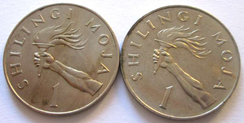 1 Shilingi Tanzania 1966 + 1984
