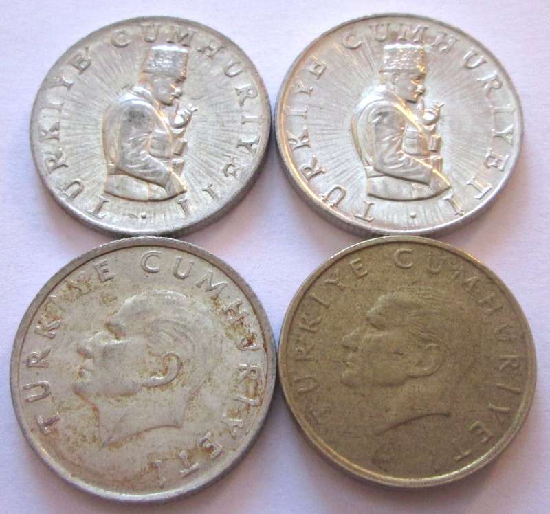10 Lira Turkey 1981 + 1983 + 1987 + 1996