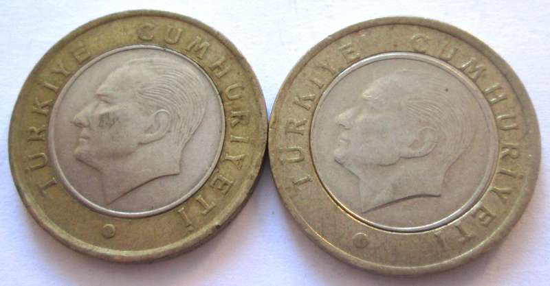1 Lira Turkey 2014 + 2020