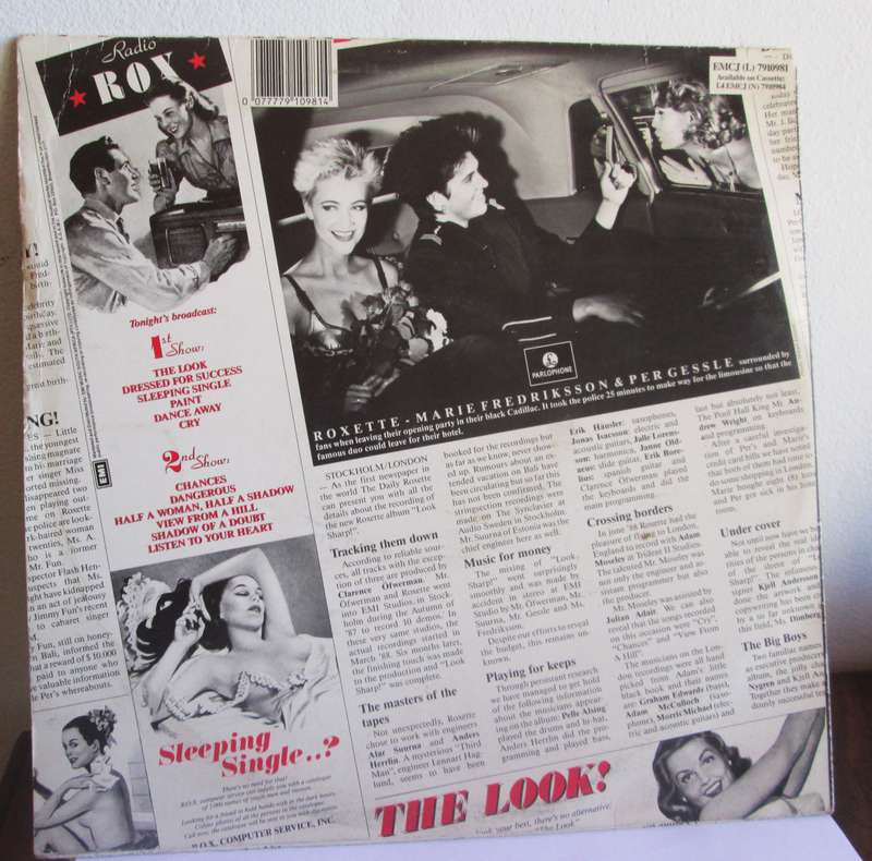 1989 Roxette Look Sharp EMCJ (L) 7910981