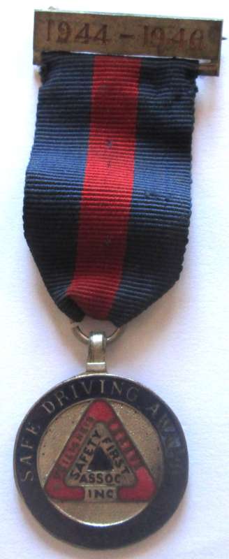 1944 - 1946 Safe Driving Award TD 929