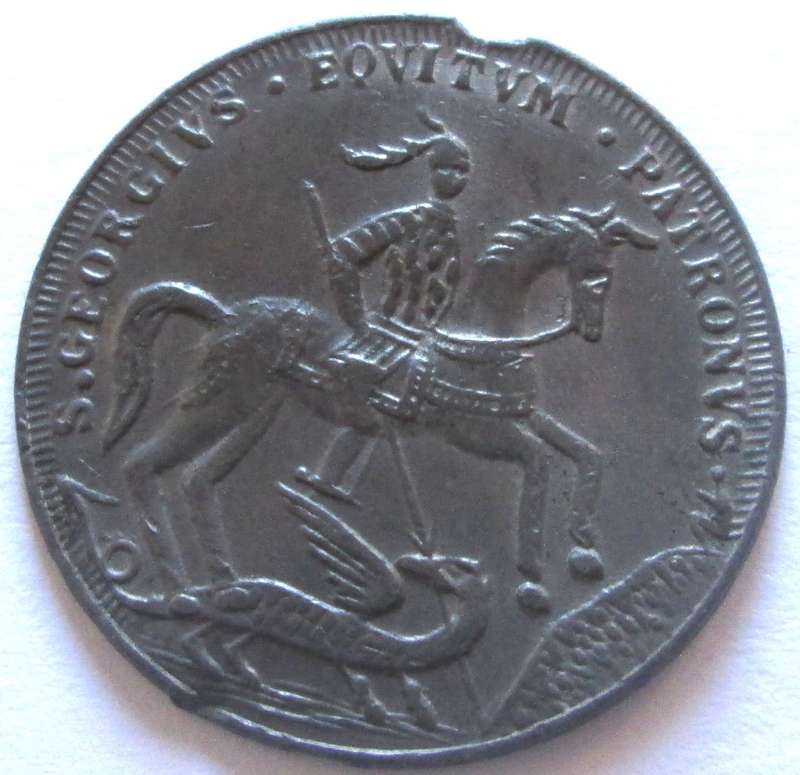 St. Georgius Equitum Patronus In Tempestate Securitas Hungary Religious Medal