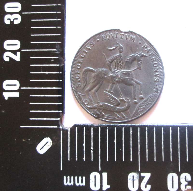 St. Georgius Equitum Patronus In Tempestate Securitas Hungary Religious Medal
