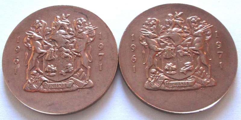 1971 Republic of South Africa Tenth Anniversary Groei - Growth