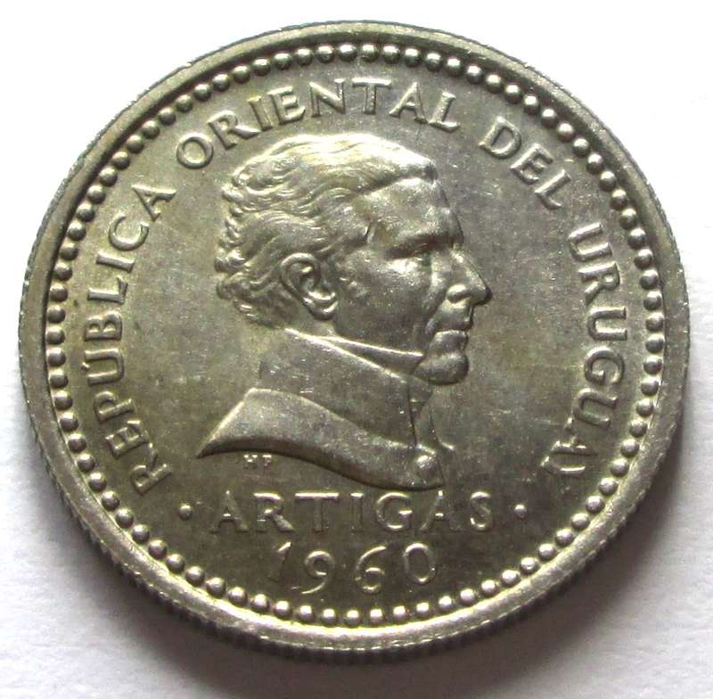 1960 Uruguay 25 Centesimos
