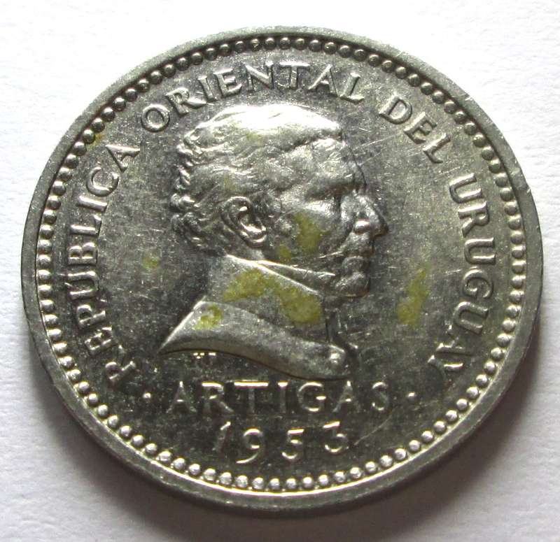 1953 Uruguay 5 Centesimos