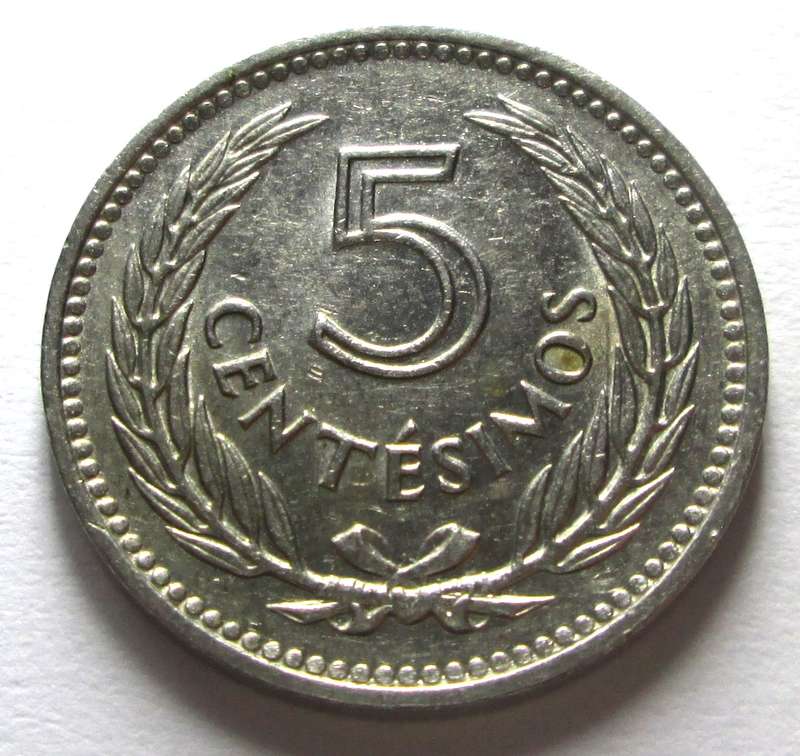 1953 Uruguay 5 Centesimos