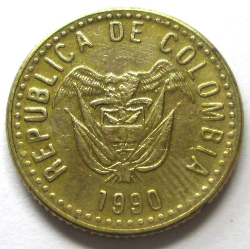 1990 Colombia 5 Pesos