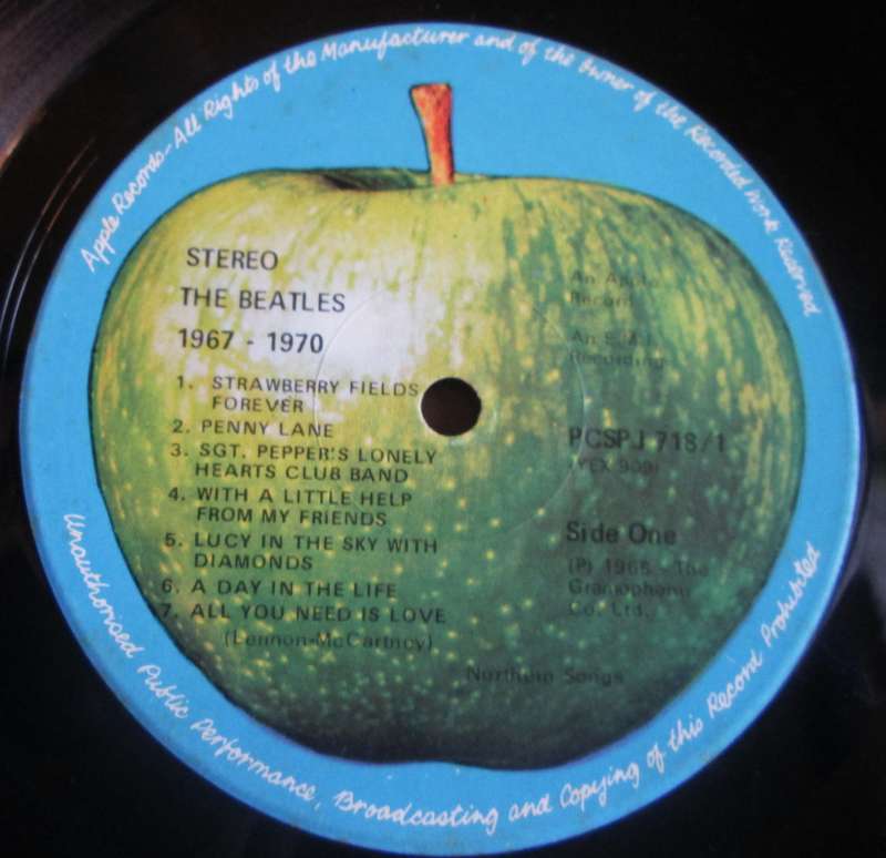 1967 - 1970 The Beatles PCSPJ (S) 718