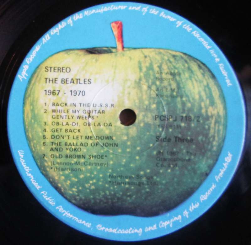 1967 - 1970 The Beatles PCSPJ (S) 718