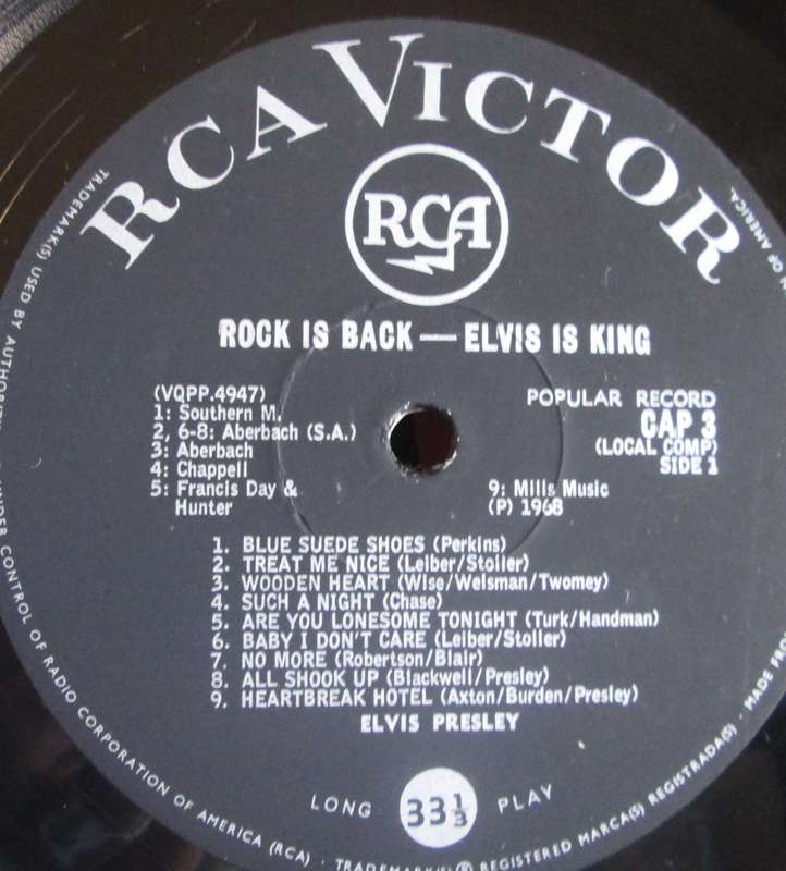 1968 Elvis is King Rock is Back CAP 3