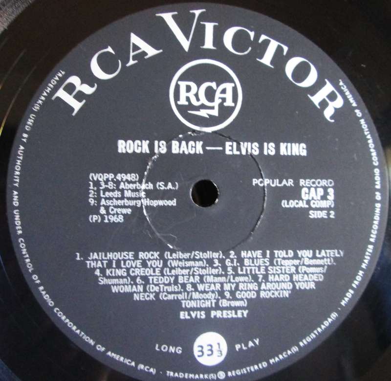 1968 Elvis is King Rock is Back CAP 3