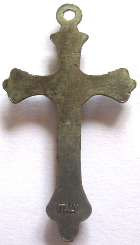 Italian Crucifix Religious Pendant