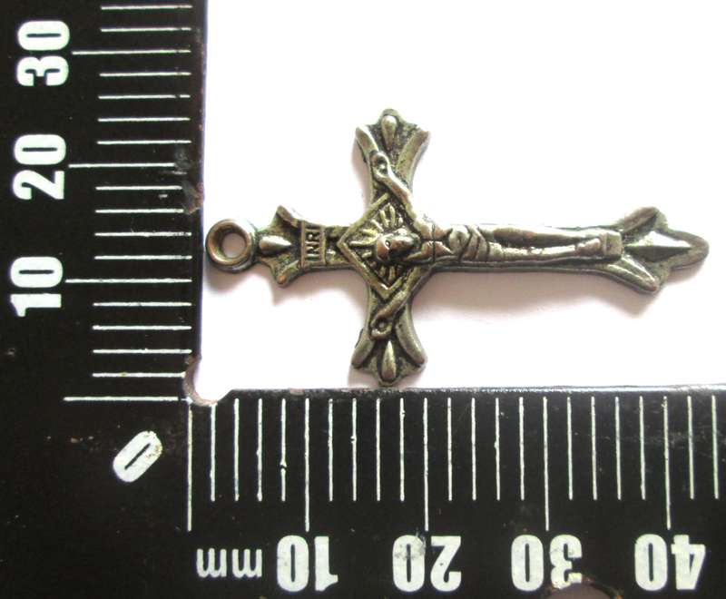 Italian Crucifix Religious Pendant