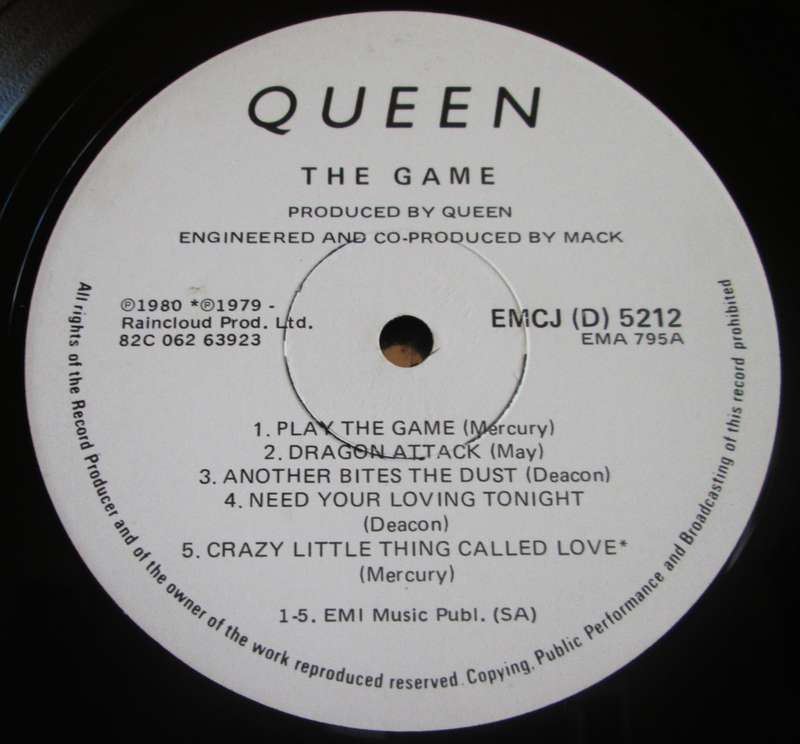 1980 Queen The Game EMCJ (D) 5212