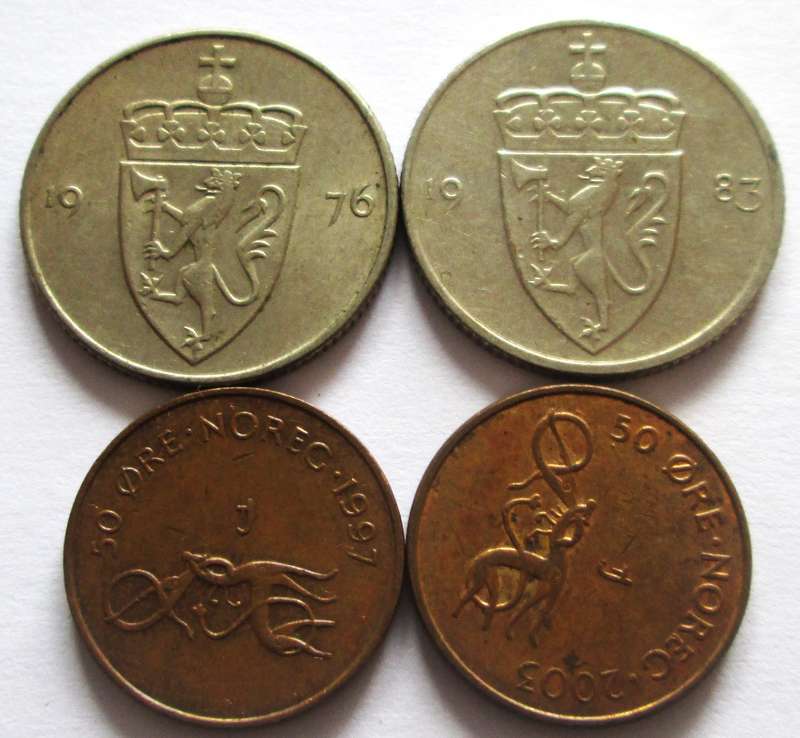 50 Ore Norway 1976 + 1983 + 1997 + 2003