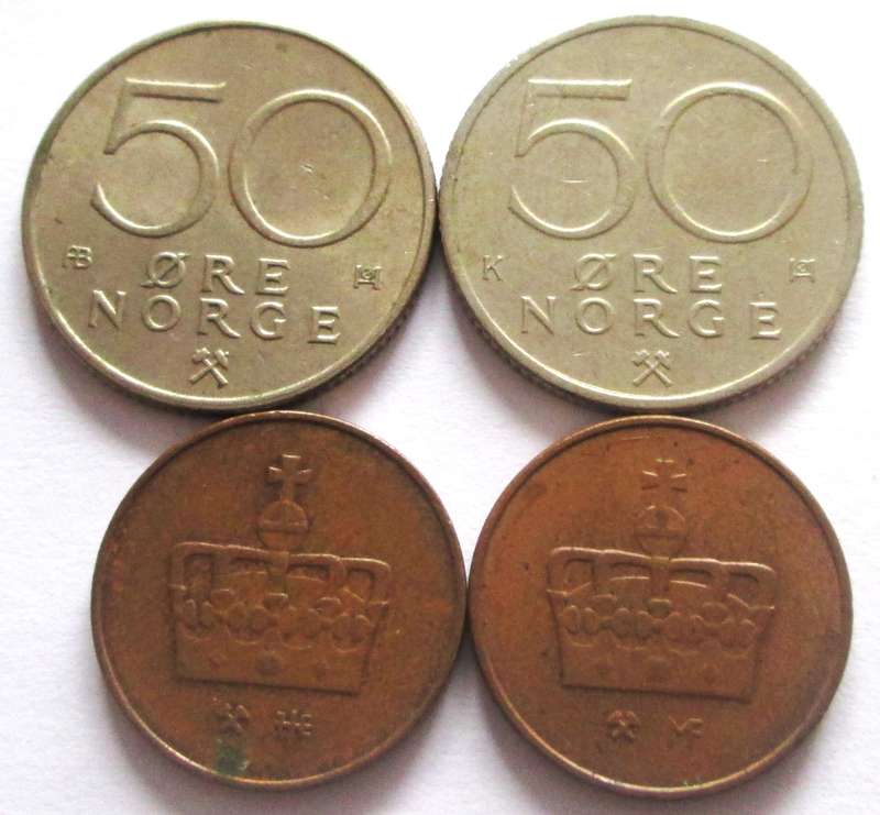 50 Ore Norway 1976 + 1983 + 1997 + 2003