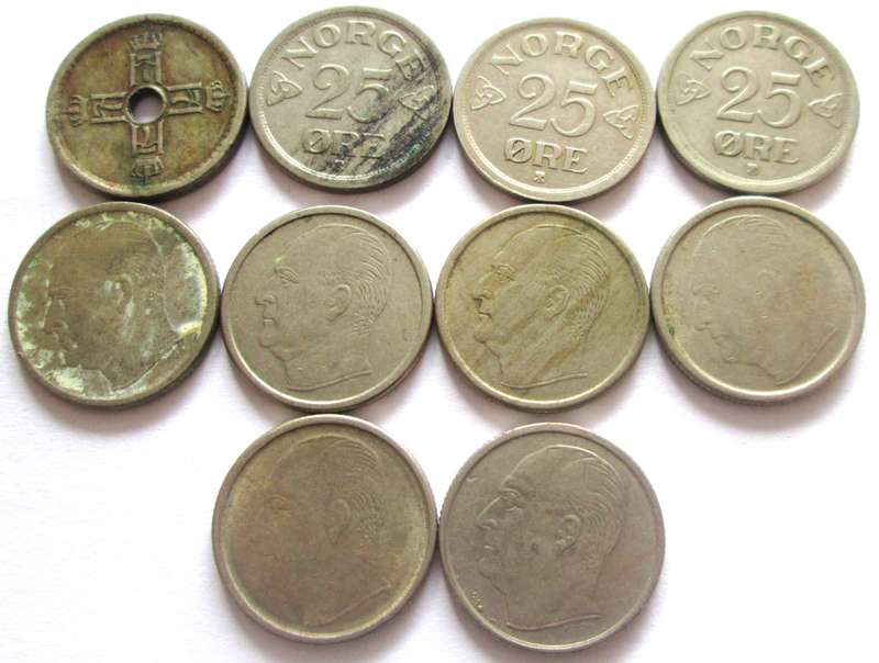 25 Ore Norway 1941 + 1954 + 1956 + 1957 + 1961 + 1964 + 1966 + 1967 + 1969 + 1973