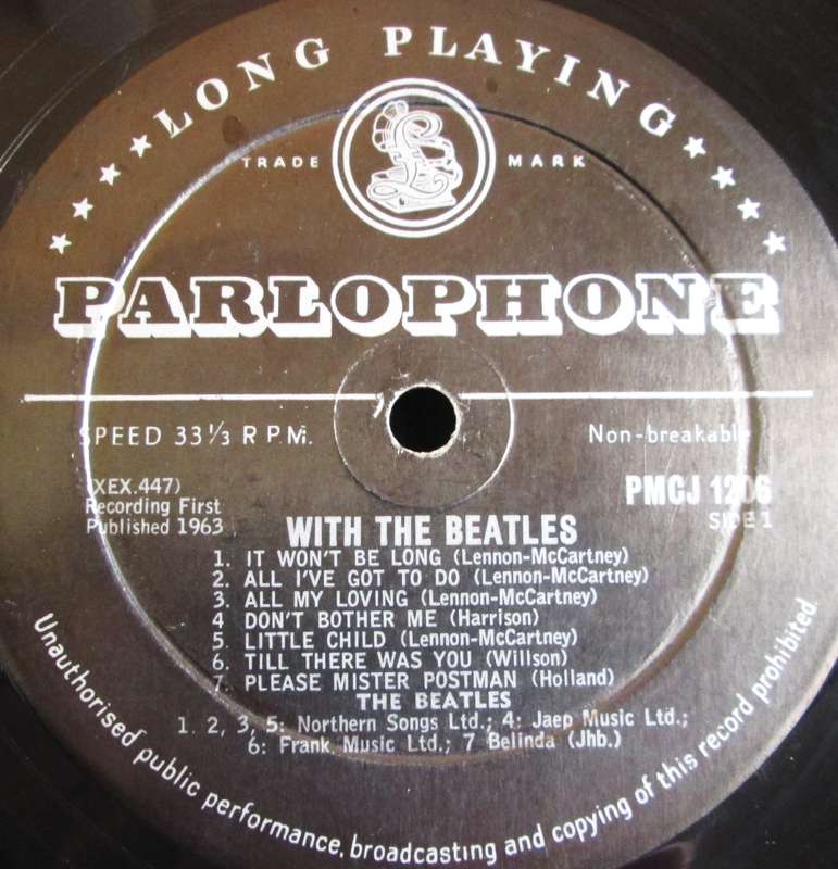 1963 With The Beetles PMCJ 1206