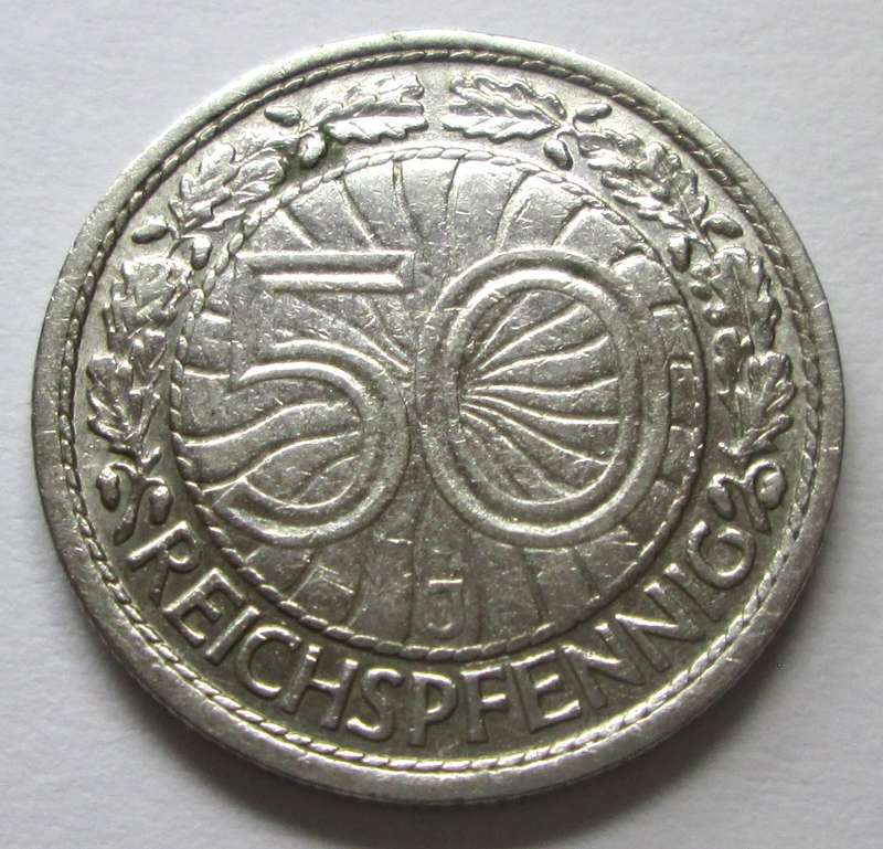 1927 Germany 50 Reichspfennig