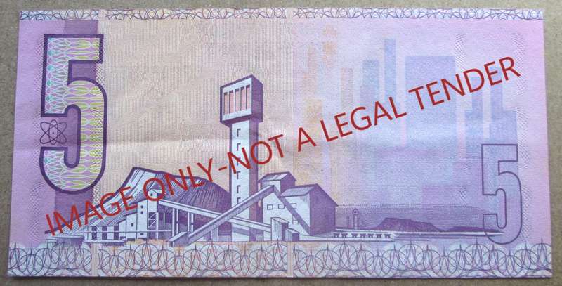 Five Rand South Africa Serial Nr CF2289855