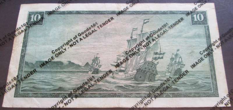 Ten Rand Republic of South Africa Serial Nr C414 466035