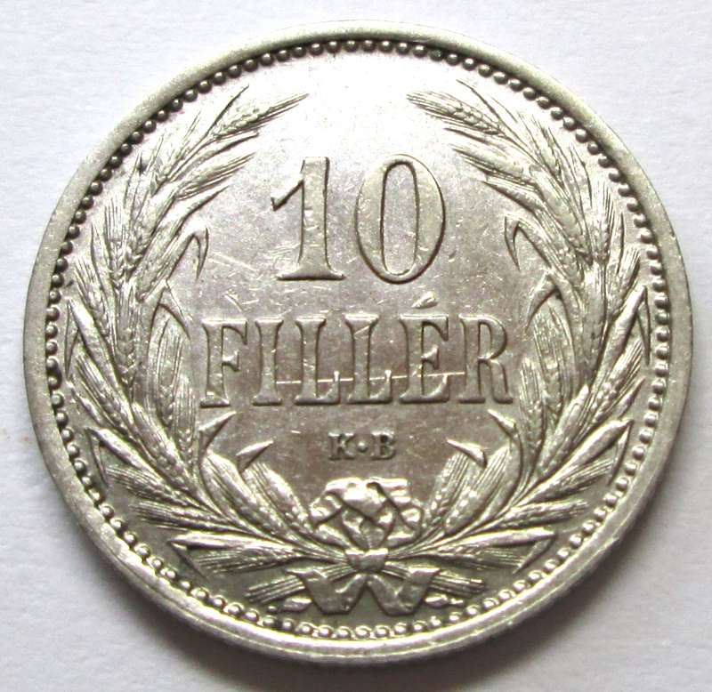 1909 Magyar 10 Filler