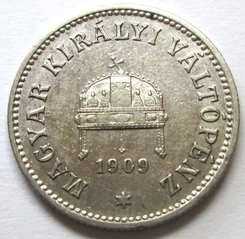 1909 Magyar 10 Filler