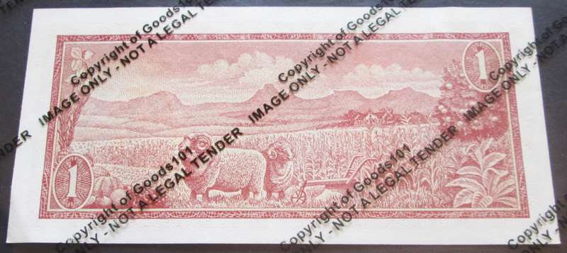 One Rand Republic of South Africa Serial Nr B532 850140