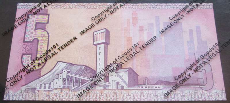 Five Rand Republic of South Africa Serial Nr AM3654519