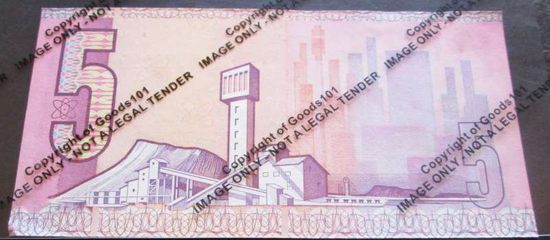 Five Rand Republic of South Africa Serial Nr B6 25 038818