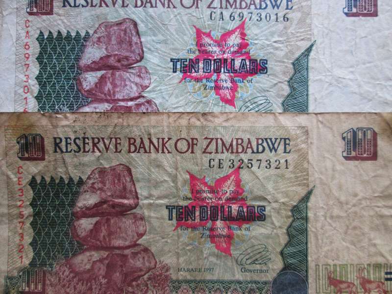1997 Ten Dollars Zimbabwe