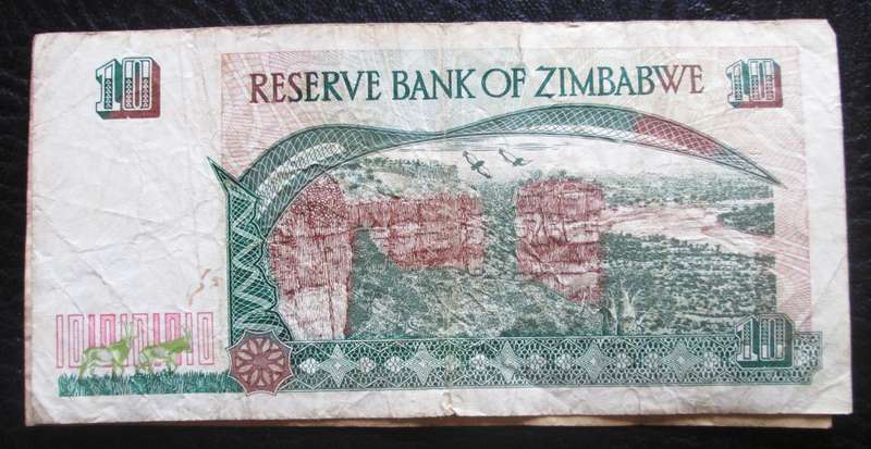 1997 Ten Dollars Zimbabwe
