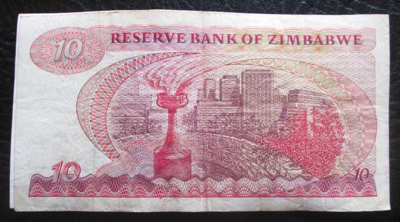 1983 Ten Dollars Zimbabwe