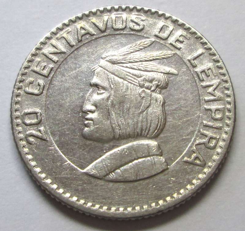 1967 Honduras 20 Centavos