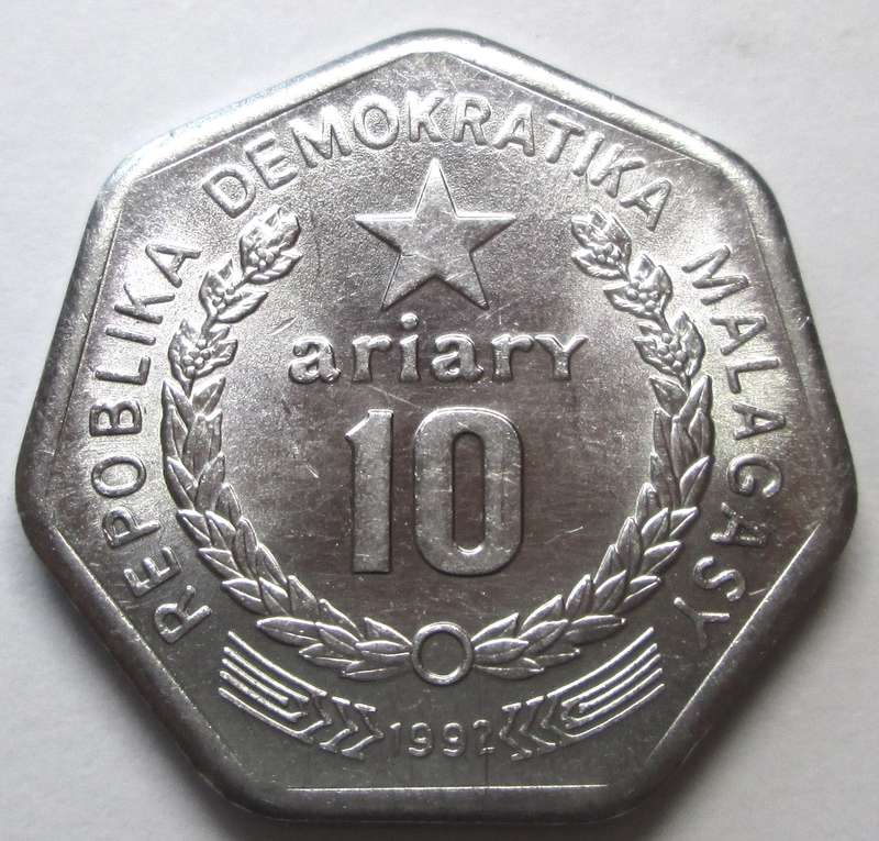 1992 Madagascar 10 Ariary