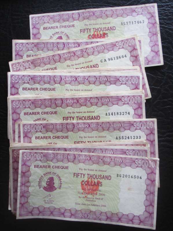 2006 Zimbabwe 50 000 Dollars