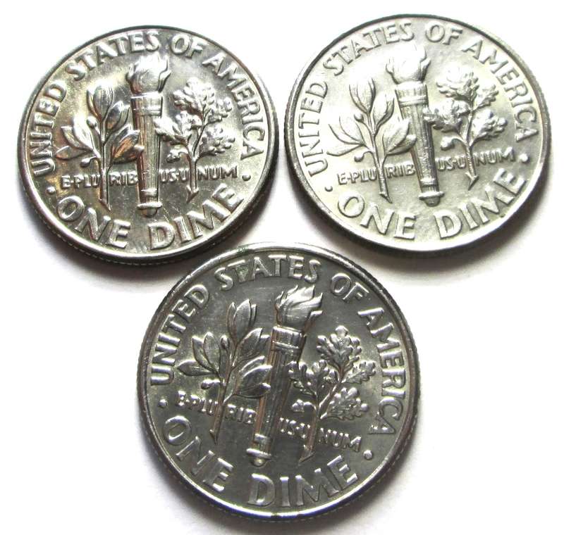 1 Dime United States of America 2004 + 2005 + 2007