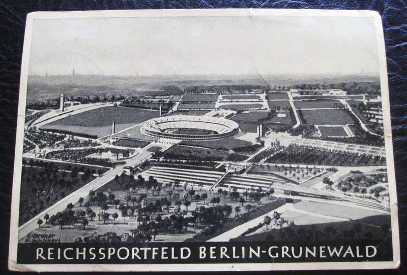 1936 Reichssportfeld Berlin Olympics Site Post Card