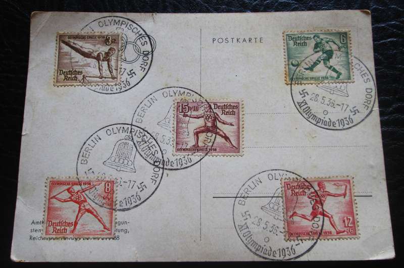 1936 Reichssportfeld Berlin Olympics Site Post Card