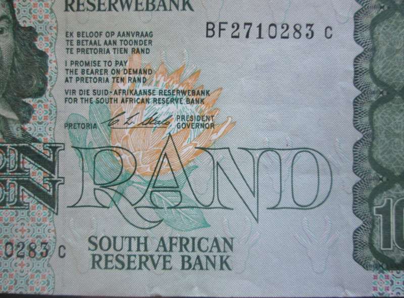 Ten Rand Republic of South Africa Serial Nr BF2710283C