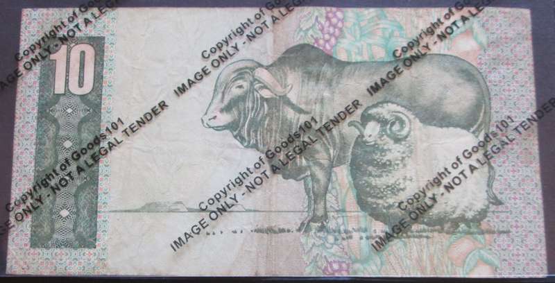 Ten Rand Republic of South Africa Serial Nr CP9208528C